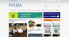 Desktop Screenshot of folhapovoitauna.com